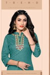 Crayons H Dot By Hirwa Straight With Embroidery Kurtis Wholesale Clothing Suppliers In India